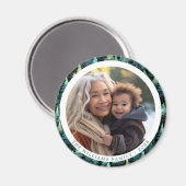 Rustic Woodland Familie Kerstfoto Magneet (Voorkant / Achterkant)