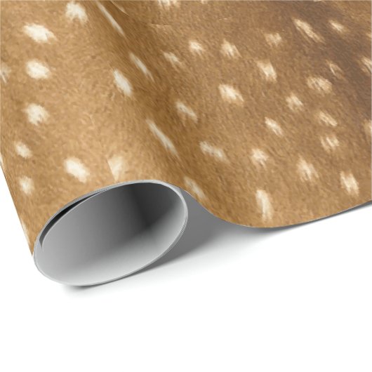 Rustic Woodland Fawn Spotted Deer Fur Cadeaupapier (Rol Hoek)