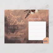 Rustic Woodland Feathers en Floral Bloom Briefkaart (Achterkant)