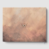 Rustic Woodland Feathers en Floral Bloom Gastenboek (Achterkant)