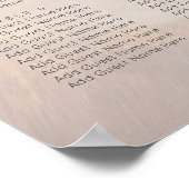 Rustic Woodland Feathers en Floral Bloom Poster (Hoek)