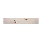 Rustic Woodland Feathers en Floral Bloom Uitnodigingen Wikkel (Vlak)