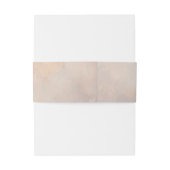 Rustic Woodland Feathers en Floral Bloom Uitnodigingen Wikkel (Achterkant Voorbeeld)