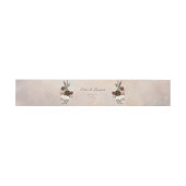 Rustic Woodland Feathers en Floral Bloom Uitnodigingen Wikkel (Vlak)