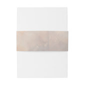 Rustic Woodland Feathers en Floral Bloom Uitnodigingen Wikkel (Achterkant Voorbeeld)