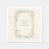 Rustic Woodland Fern Baby shower Servet (Voorkant)