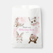 Rustic Woodland Floral Boho Baby shower Bedankzakje (Voorkant)