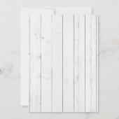 Rustic Woodland Floral Oerwoud Sloth Baby shower Kaart (Achterkant)