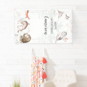 Rustic Woodland Forest Animals 1st Birthday Spandoek (Insitu)