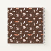 Rustic Woodland Forest Animals Baby eerste jaar ni Notitieboek (Achterkant)