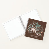 Rustic Woodland Forest Animals Baby eerste jaar ni Notitieboek (Binnen)
