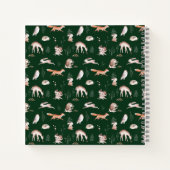 Rustic Woodland Forest Animals Baby eerste jaar ni Notitieboek (Achterkant)