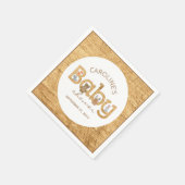 Rustic Woodland Forest Animals Baby shower Servet (Hoek)