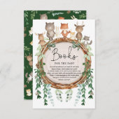 Rustic Woodland Forest Animals Books for Baby Informatiekaartje (Voorkant / Achterkant)