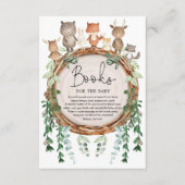 Rustic Woodland Forest Animals Books for Baby Informatiekaartje (Voorkant)