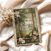 Rustic Woodland Forest Baby shower Kaart