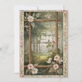 Rustic Woodland Forest Baby shower Kaart (Voorkant)