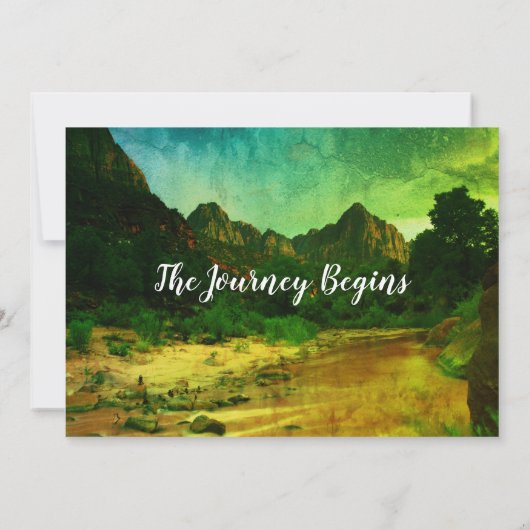 Rustic Woodland Forest Beren Baby shower Bedankkaart (Achterkant)