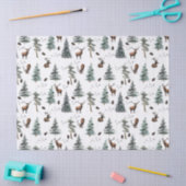 Rustic Woodland Forest Deer/Buck Christmas  Tissuepapier (Craft)