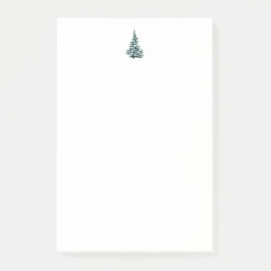 Rustic Woodland Forest Kerstboom  Post-it® Notes (Voorkant)