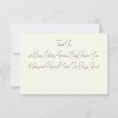 Rustic Woodland Forest Mushroom Baby shower Herfst Bedankkaart (Achterkant)