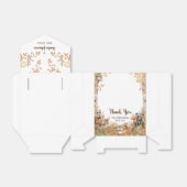 Rustic Woodland Forest Neutral Baby shower Bedankdoosjes (Uitgevouwen)