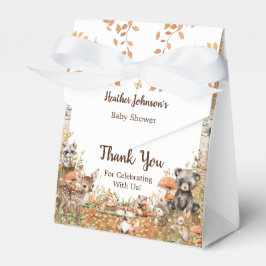 Rustic Woodland Forest Neutral Baby shower Bedankdoosjes