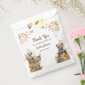 Rustic Woodland Forest Neutral Baby shower Bedankzakje (Gezegeld)