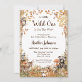 Rustic Woodland Forest Neutral Baby shower Kaart (Voorkant)