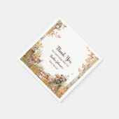 Rustic Woodland Forest Neutral Baby shower Servet (Hoek)