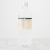 Rustic Woodland Forest Oh Boy Beer Baby shower Waterfles Etiket (Achterkant)