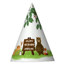 Rustic Woodland Forest Party Animals  Feesthoedjes