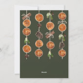 Rustic Woodland Foto Kerstvakantie Kaart (Achterkant)