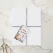 Rustic Woodland Fox Cadeaulabel (Met Touw)