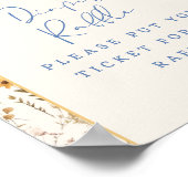 Rustic Woodland Fox Luier Raffle Teken Poster (Hoek)