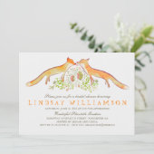 Rustic Woodland Fox Vrijgezellenfeest Kaart (Staand voorkant)