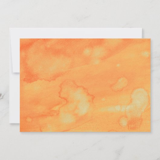 Rustic Woodland Fox Wedding Invitations Kaart (Achterkant)