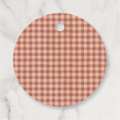 Rustic Woodland Genderneutraal Baby shower Bedankjes Labels (Achterkant)