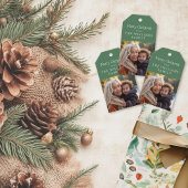 Rustic Woodland Gift Fotokaart Cadeaulabel