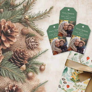 Rustic Woodland Gift Fotokaart Cadeaulabel