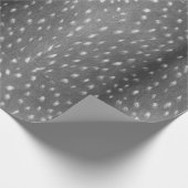 Rustic Woodland Gray Fawn Spotted Deer Fur Cadeaupapier (Hoek)