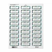Rustic Woodland Green Holiday Retouradres Etiket (Full Sheet)