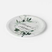 Rustic Woodland Greenery Eucalyptus Wedding Papieren Bordje (Gekanteld)