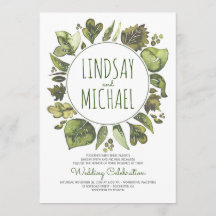 Rustic Woodland Greenery Modern Wedding