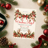 Rustic Woodland Kerstfeest Kaart