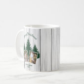 Rustic Woodland Kerstfoto Koffiemok (Voorkant links)
