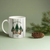 Rustic Woodland Kerstfoto Koffiemok