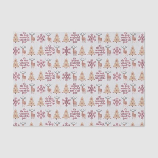 Rustic Woodland meest fantastische timesholiday Tissuepapier (Voorkant)