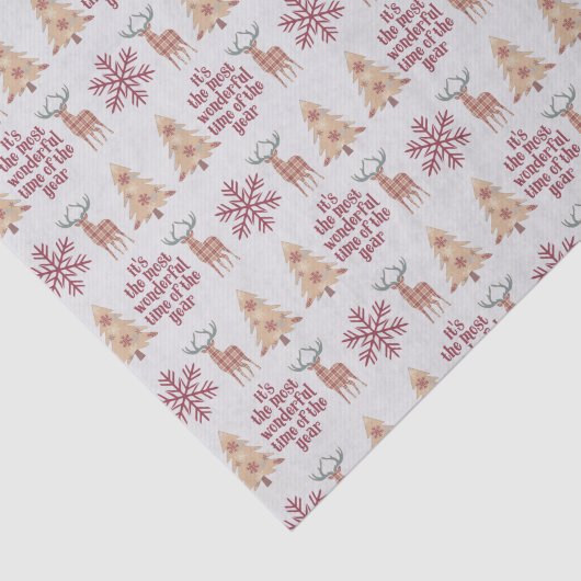 Rustic Woodland meest fantastische timesholiday Tissuepapier (Detail)