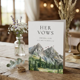 Rustic Woodland Mountain Forest haar huwelijksgelo Kaart